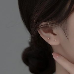 Tiny Heart 18k Gold Stud Earrings - Heart Shaped Jewelry